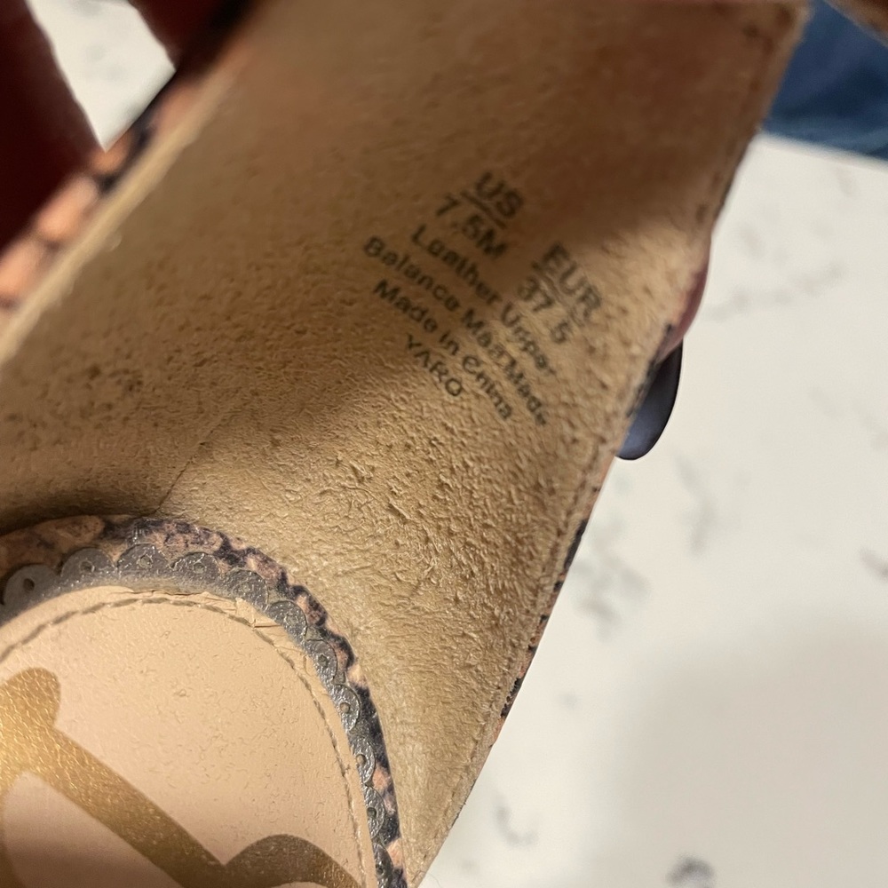 Sam Edelman Yaro Python-Embossed Leather Block-He… - image 4